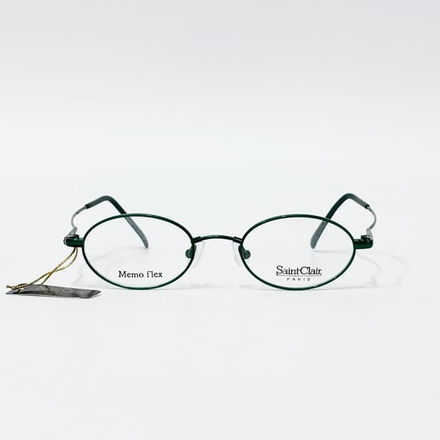 Saint clair 오벌 그린 메탈 데드스탁 빈티지안경