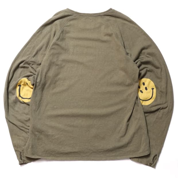 캐피탈 Kapital Smile Patch Long Sleeve 