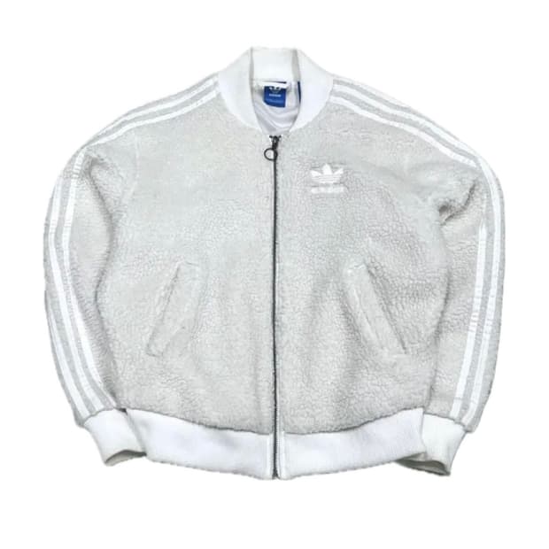 아디다스 파이어버드 삼선 뽀글이 양털 셰르파 집업