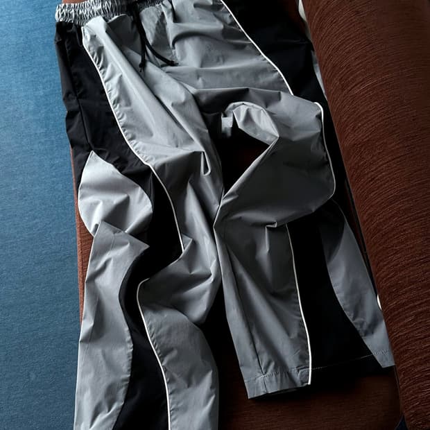 Washed poly panel design easy pants