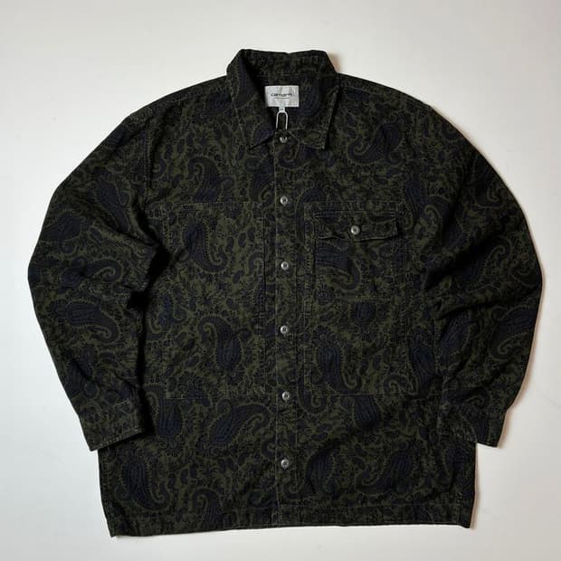 칼하트 플랜트 페이즐리 프린트 셔츠 PN9129