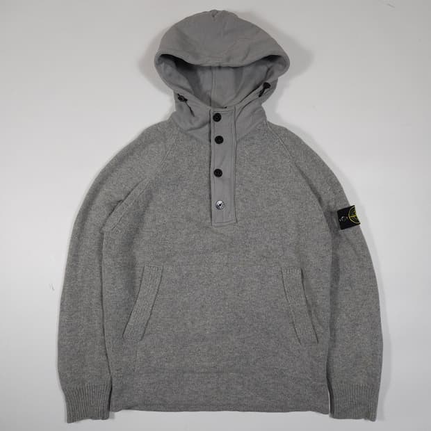 스톤아일랜드 와펜 후드 니트