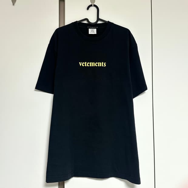 베르멍 로고 바코드 반팔 티셔츠 L사이즈