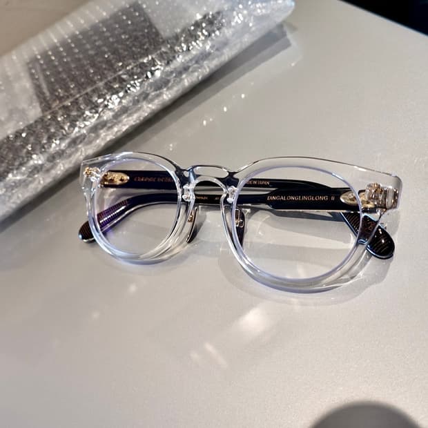 크롬하츠 딩가롱링롱2 크리스탈 블랙/골드 안경
