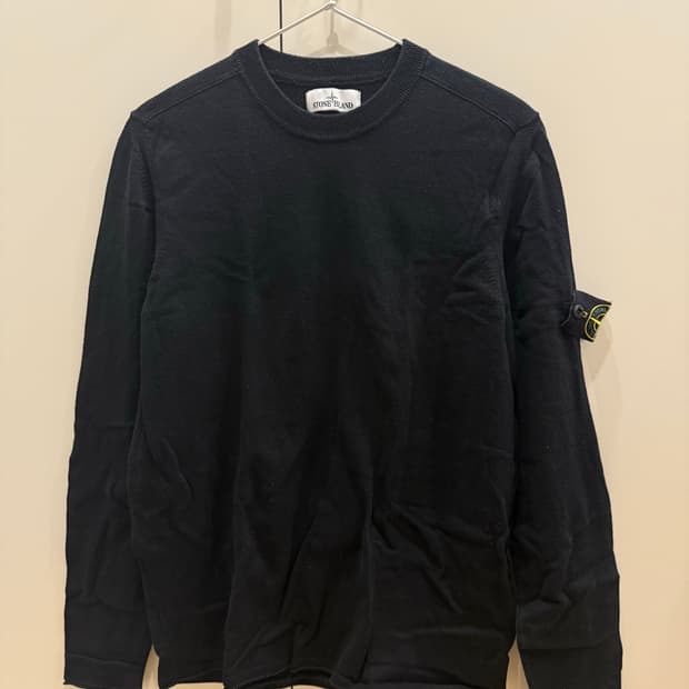 [L] 스톤아일랜드 블랙 패치 니트