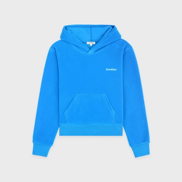 스포티앤리치 플리스 후드티