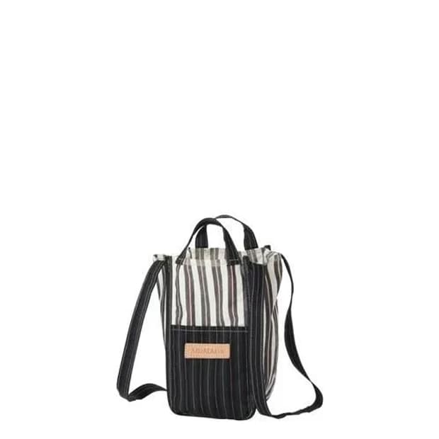 “AMIACALVA” stripe easy bag