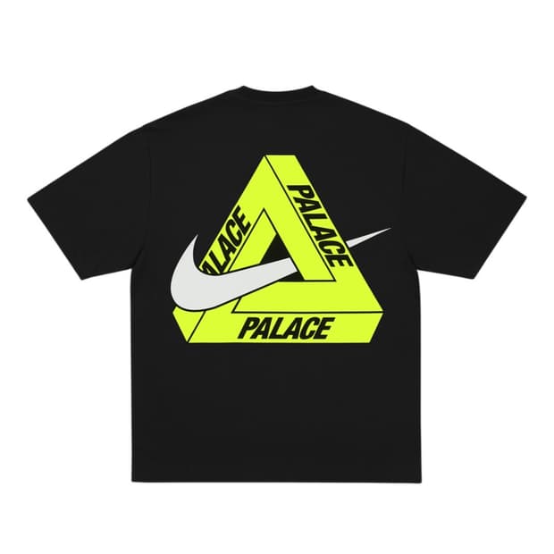 나이키 x 팔라스 트라이 스우시 반팔 티셔츠 블랙 L