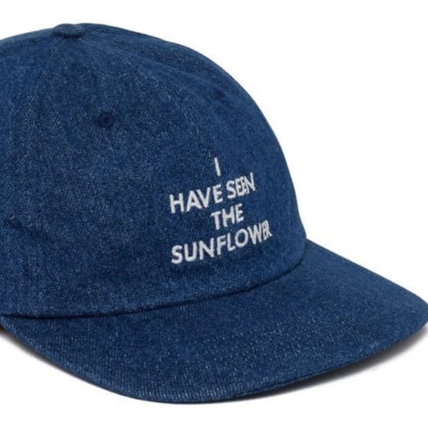 Sunflower 선플라워 자수 데님 볼캡