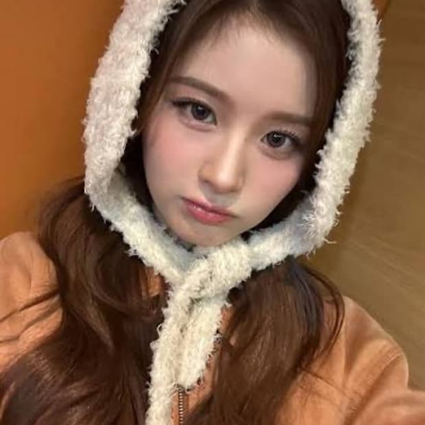 설윤 착용)펀프롬펀 니트 이어머프 핑크 바라클라바 비니
