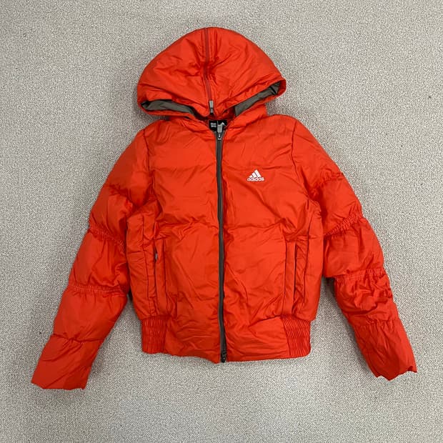 85 아디다스 구스다운 후드 패딩 점퍼 0210M