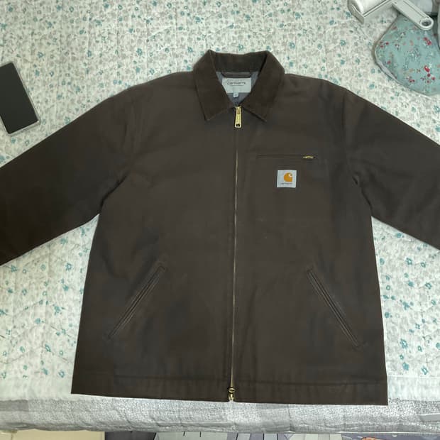 칼하트 디트로이트 자켓 딥 브리운 L
