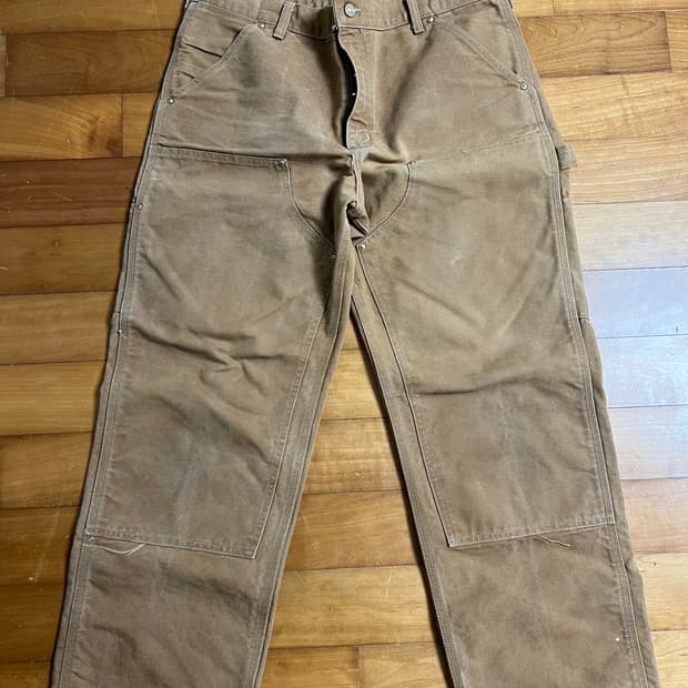 Rare) 7-80s carhartt 62w 더블니 36x30