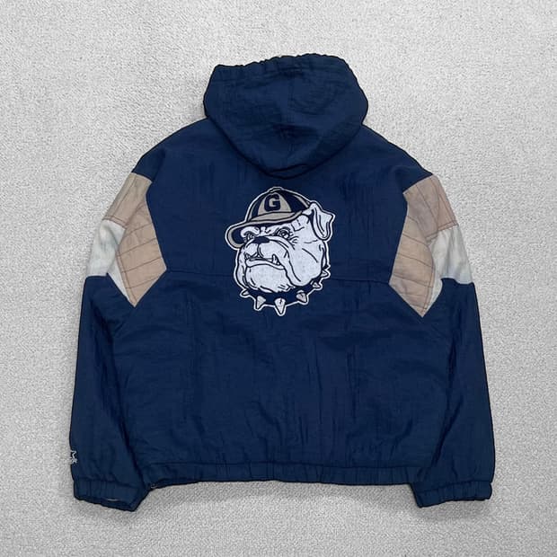 스타터 Starter 90s 올드스쿨 조지타운 불독 아노락 점퍼 
