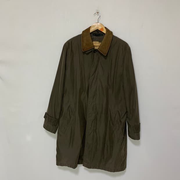 로렌랄프로렌 폴로 여성 빈티지 카키 트렌치 롱 코트 M