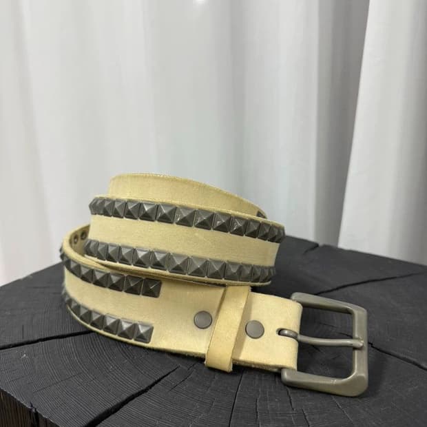 요지야마모토 스터드 벨트
