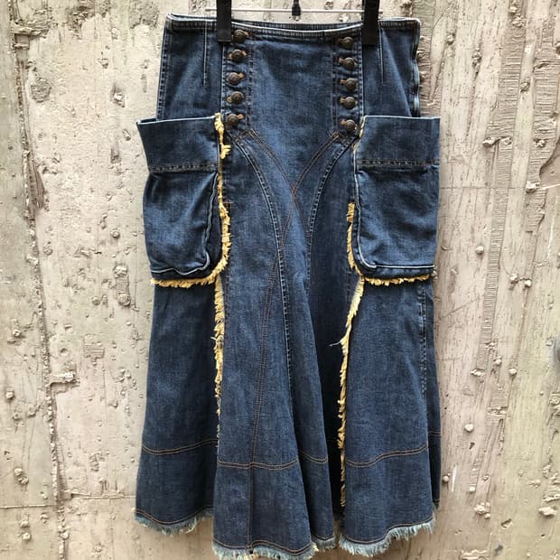 pride denim skirt