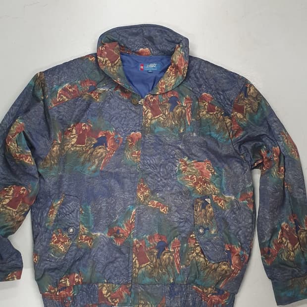 빈티지올드스쿨 레트로 에스에스패션 블루종 85사이즈