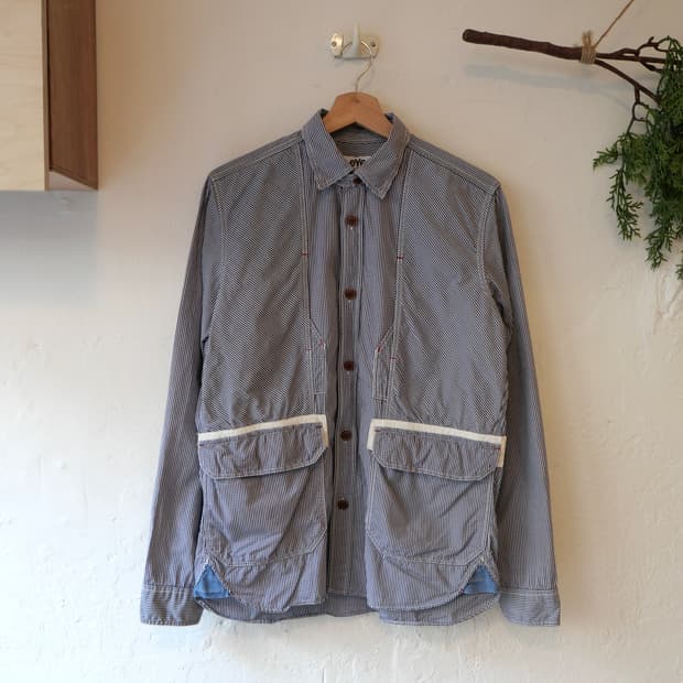 준야 와타나베 체크 셔츠 자켓