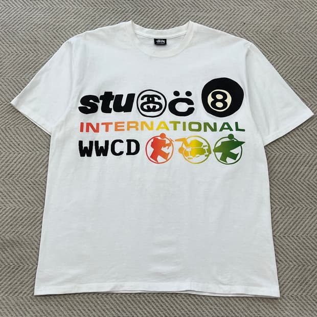 스투시 X cpfm 인터네셔널 반팔티 r3264