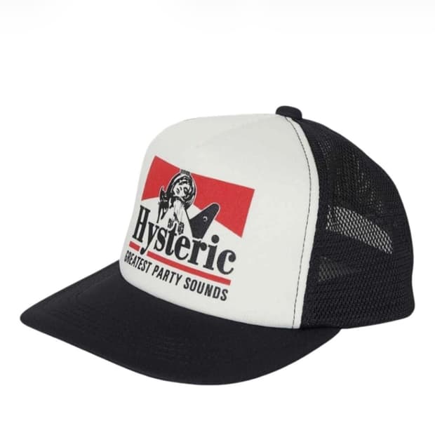 히스테릭 글래머 기타 걸 메쉬 캡 블랙