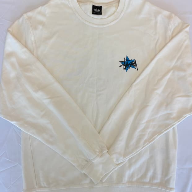 스투시 스타 크루 피그먼트 다이드 내츄럴