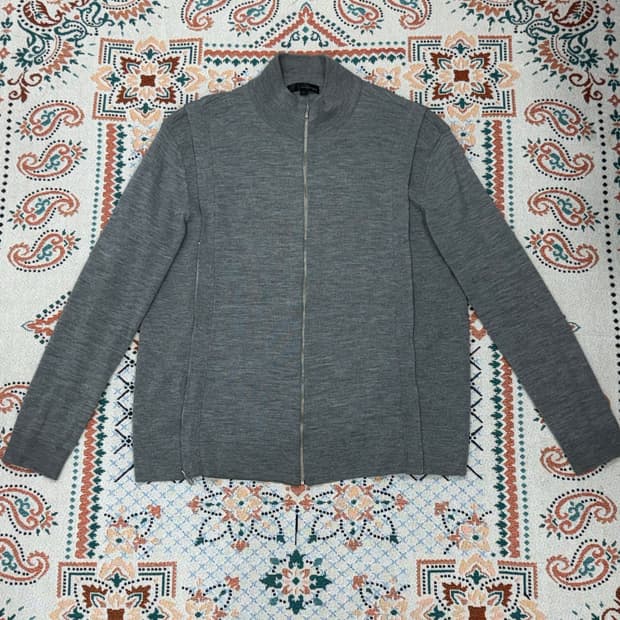 [우영미] side zip cardigan