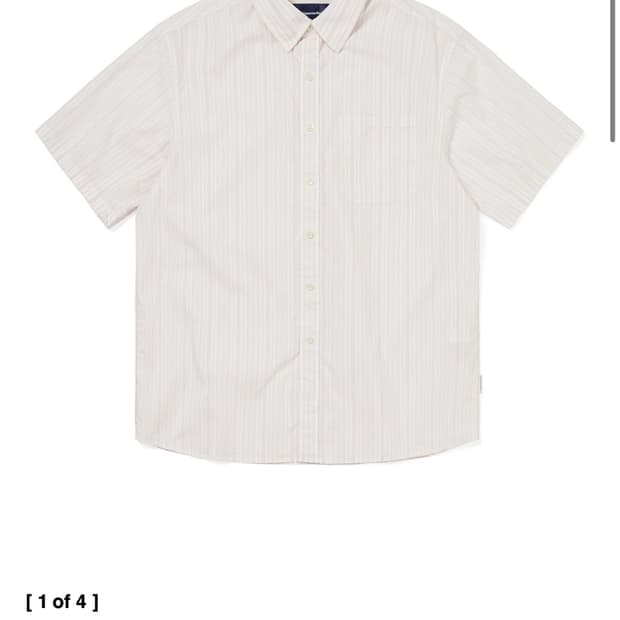 Striped S/S Shirt White 사이즈 S