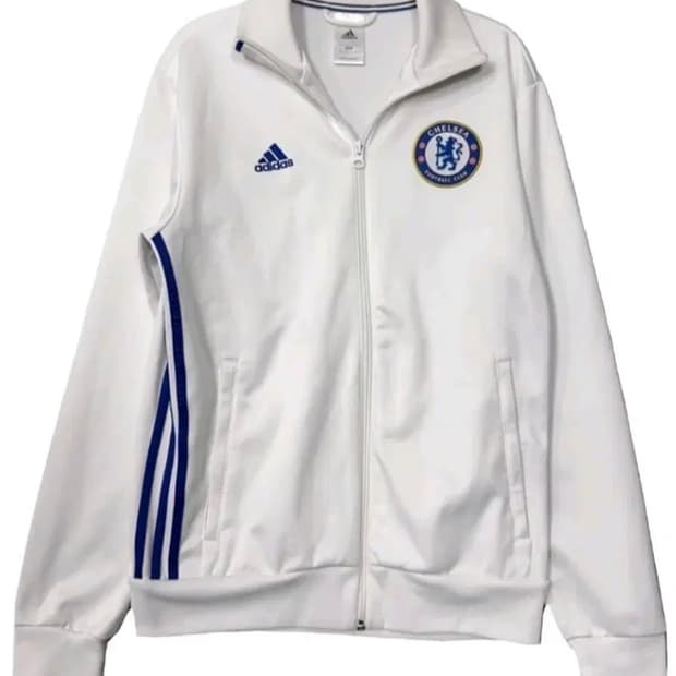 첼시 흰파 아디다스 삼선 트랙탐