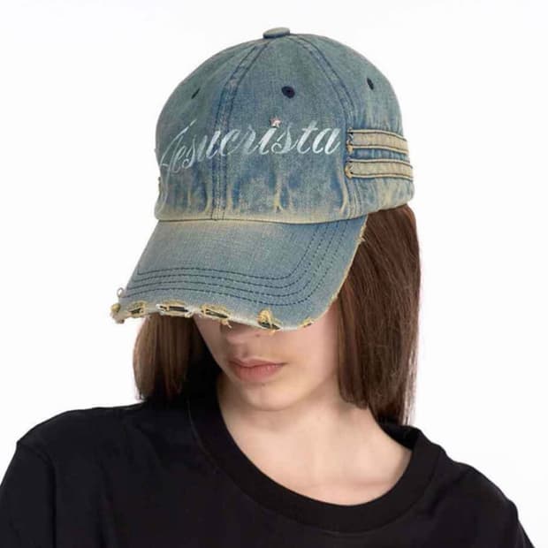 2000아카이브 데님 볼캡