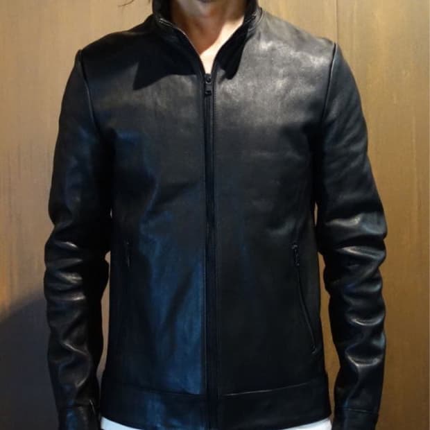 Rip van winkle 홀스 하이드 하이넥 레더 자켓 3