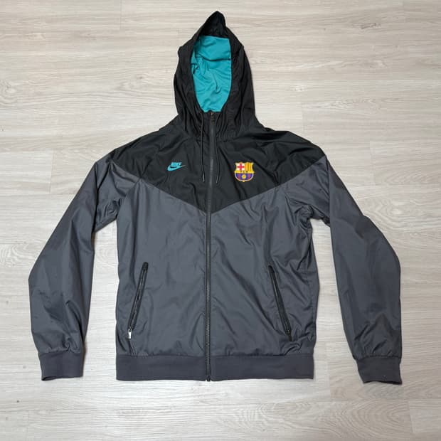 [S] 나이키 바르셀로나 스모크 그레이 윈드러너 우븐자켓