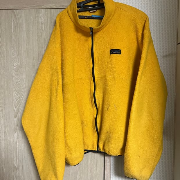 90s 엘엘빈 옐로우 플리스 후리스 llbean 빈티지
