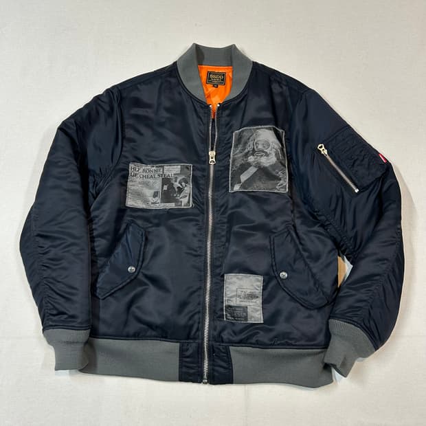 M) FUCT 퍽트 SSDD MA-1 플라이트 자켓 항공점퍼