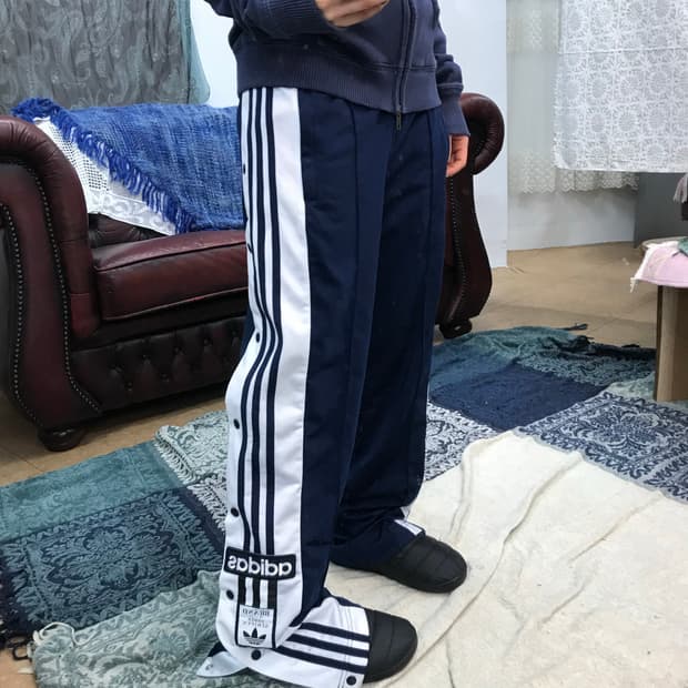 아디다스 밴딩 네이비 트랙팬츠 