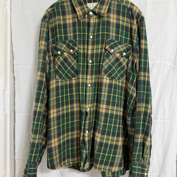 WYTHE(위스) 플란넬 웨스턴 셔츠 L사이즈