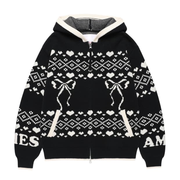아메스 Ames COWICHAN KNIT HOODIE ZIP-UP