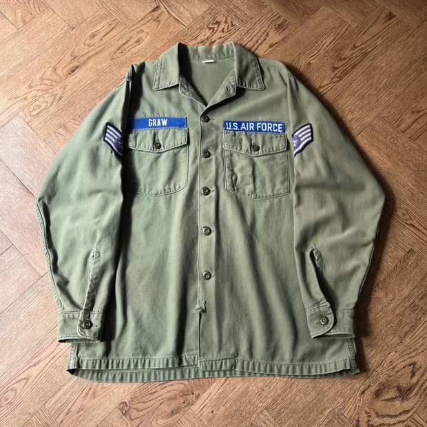 [L]70's 오리지널 미 공군 OG-107 셔츠