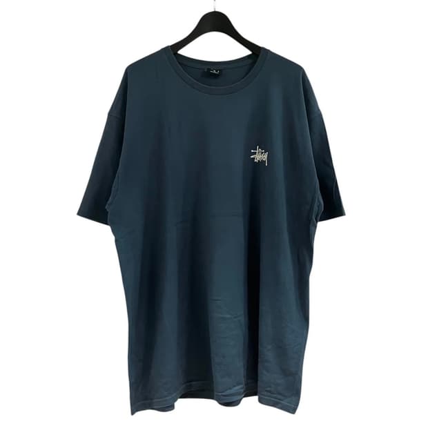 stussy 반팔 로고 백 프린트 티셔츠