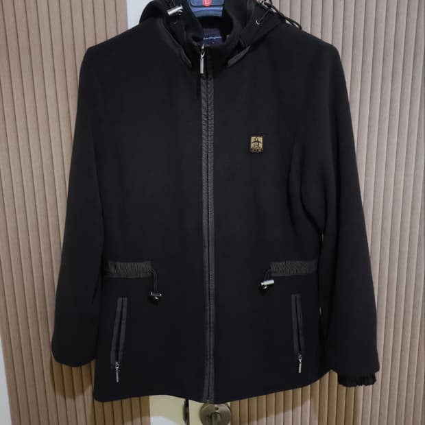 L 먼싱웨어 재팬 후드 플리스 집업 진브라운