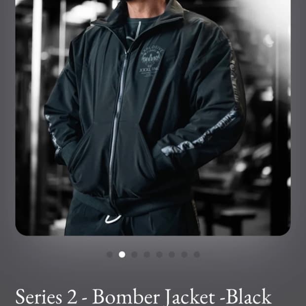 Explosive Fibres 봄버 자켓 블랙