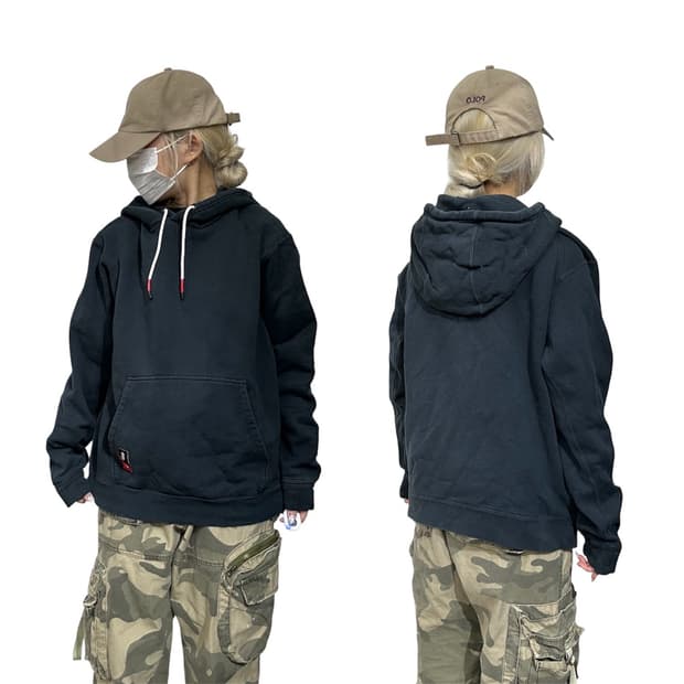 나이키 차콜 오버핏 후드티 XL