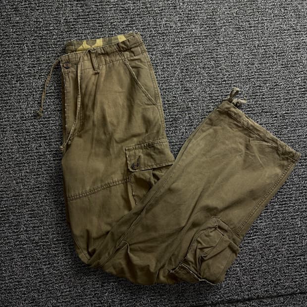 00s Y2K 빈티지 멀티포켓 카고 퍼티그 팬츠 1441