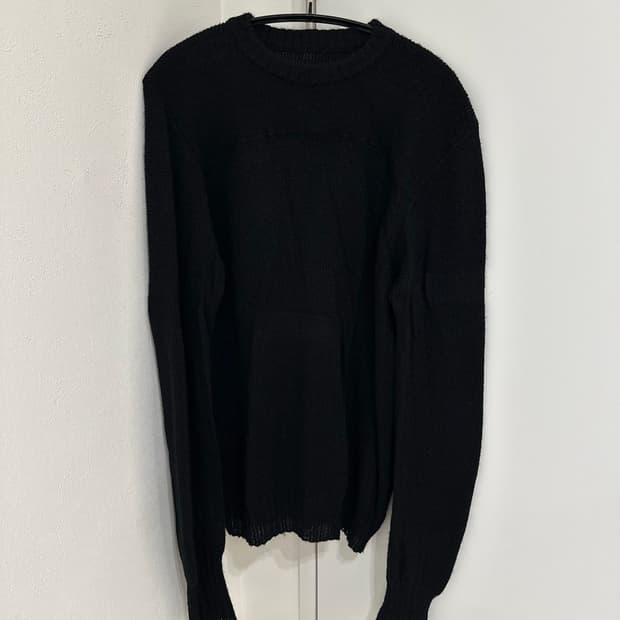 메종 마르지엘라 14라인 블랙 니트