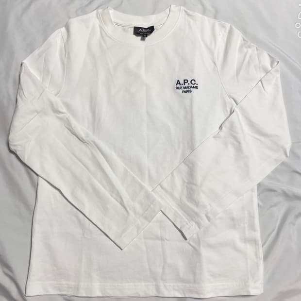 A.P.C. 화이트 긴팔 티셔츠 XS