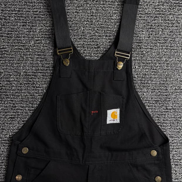 칼하트 WIP bib 디어본 캔버스 워크 오버롤 3793