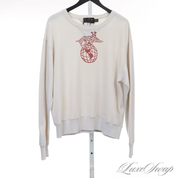 RRL 더블알엘 코튼 블렌드 플리스 스웻셔츠