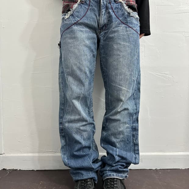 oilcake to graceful to heave denim pants