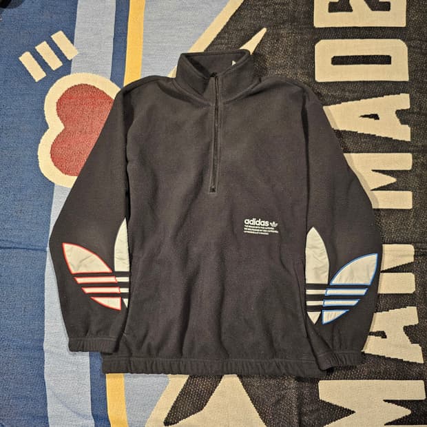 아디다스  플리스 아노락 XL