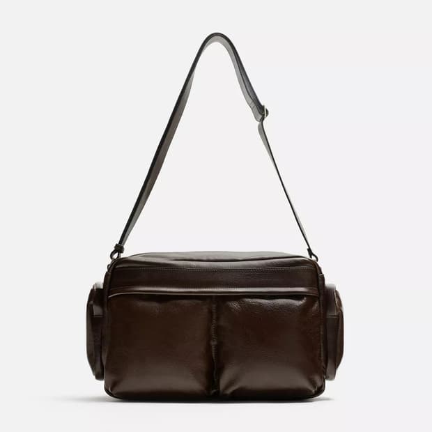 자라 Origins 멀티 포켓 레더 크로스백 새 상품